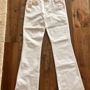 7 for all mankind Kimmie white bootcut jeans, size 28
